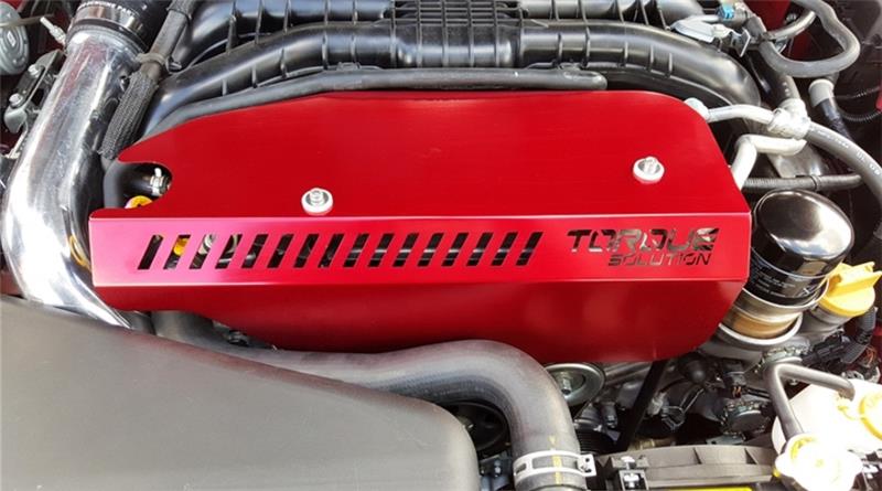 Subaru Forester Engine Pulley Cover - Torque Solution - Silver - `14-`27